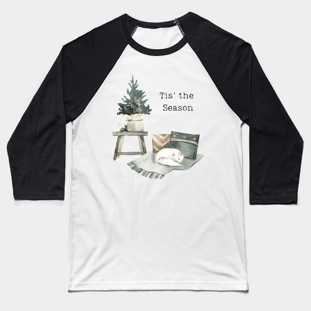 Holiday at Home Baseball T-Shirt by Starcat31